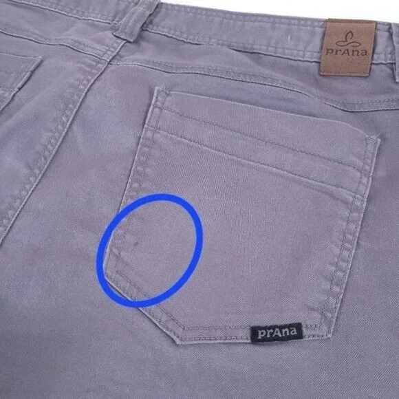 Prana Mens Bridger Gray Slim Fit Jeans Size 40x30 - Picture 4 of 11